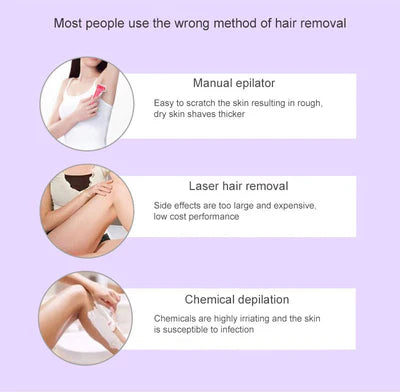 Blossom & bliss™Purple Epilator – آلة إزالة الشعر البنفسجية